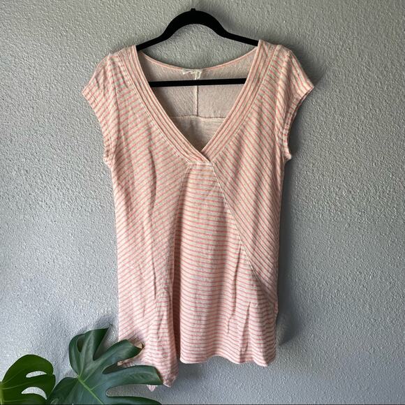 Anthropologie Meadow Rue Spliced Stripe Tee - Picture 2 of 4